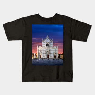 The Basilica di Santa Croce in Florence, Italy Kids T-Shirt